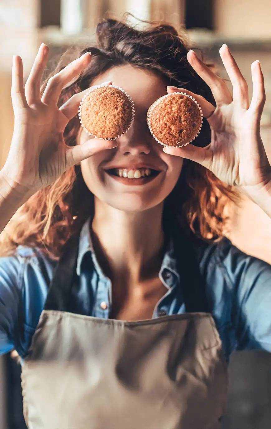Muffins in der Küche